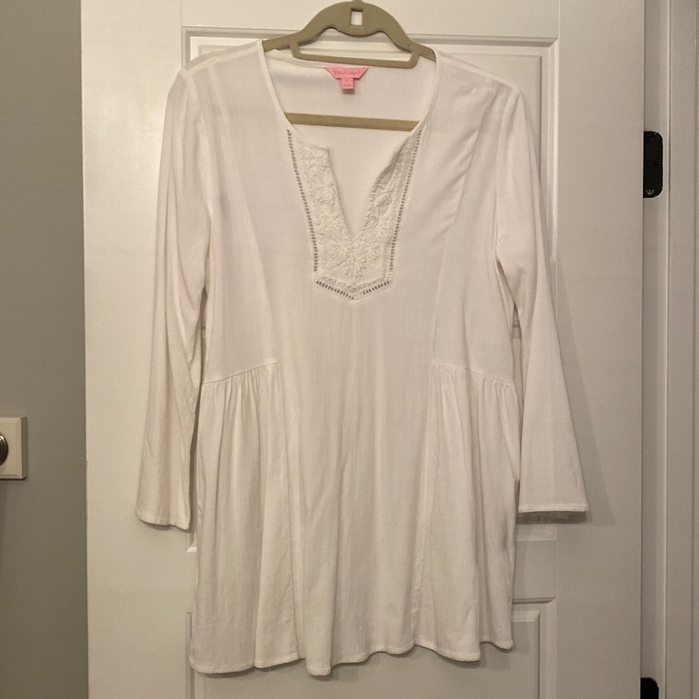 Lilly Pulitzer White Tunic Top